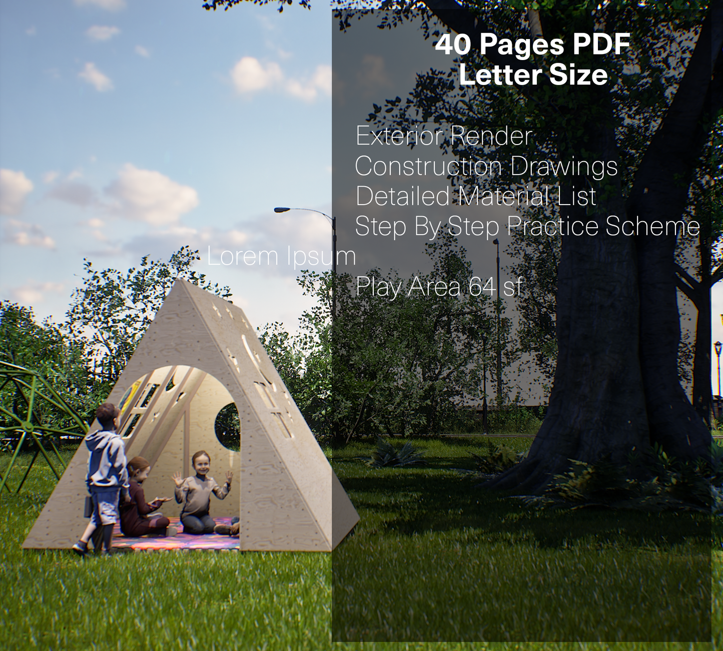 A-Frame Playhouse Plan