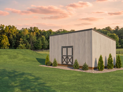 Large Lean-To Shed Plans | 12x24 Backyard Storage Building