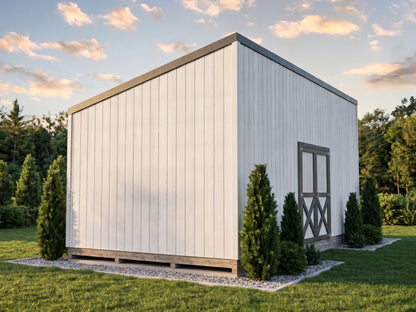 Large Lean-To Shed Plans | 12x24 Backyard Storage Building