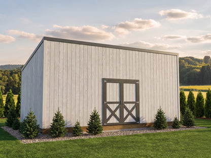Large Lean-To Shed Plans | 12x24 Backyard Storage Building