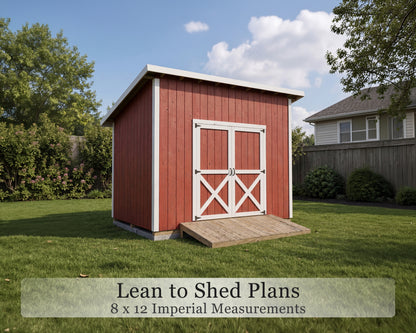 8x12 Shed Floor Plans | DIY Backyard Storage Building
