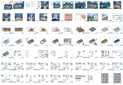 20x40 Barndominium Cabin House Plan