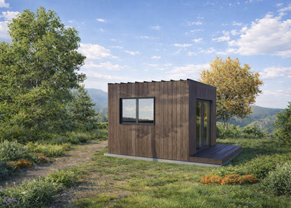 12x12 Small Cabin Plan