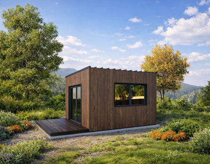 12x12 Small Cabin Plan