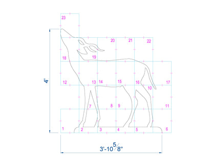 Little Deer Silhouette Template (PDF)