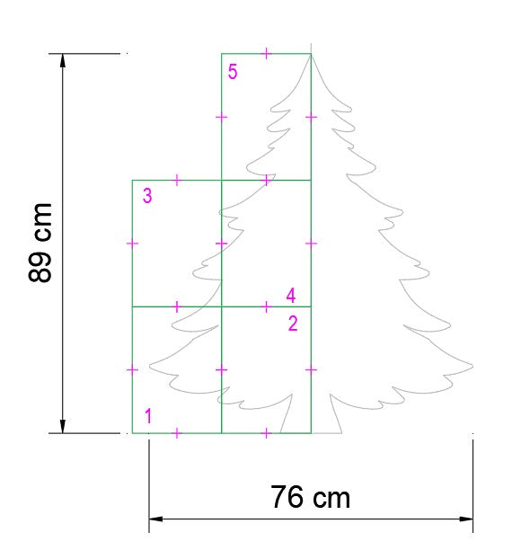 3ft Christmas Tree Outdoor Decor (PDF)