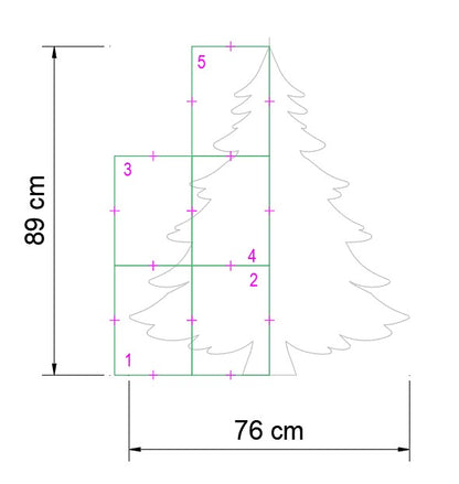 3ft Christmas Tree Outdoor Decor (PDF)