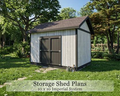 Garden Shed Plans | 10x14 Garden Storage Building