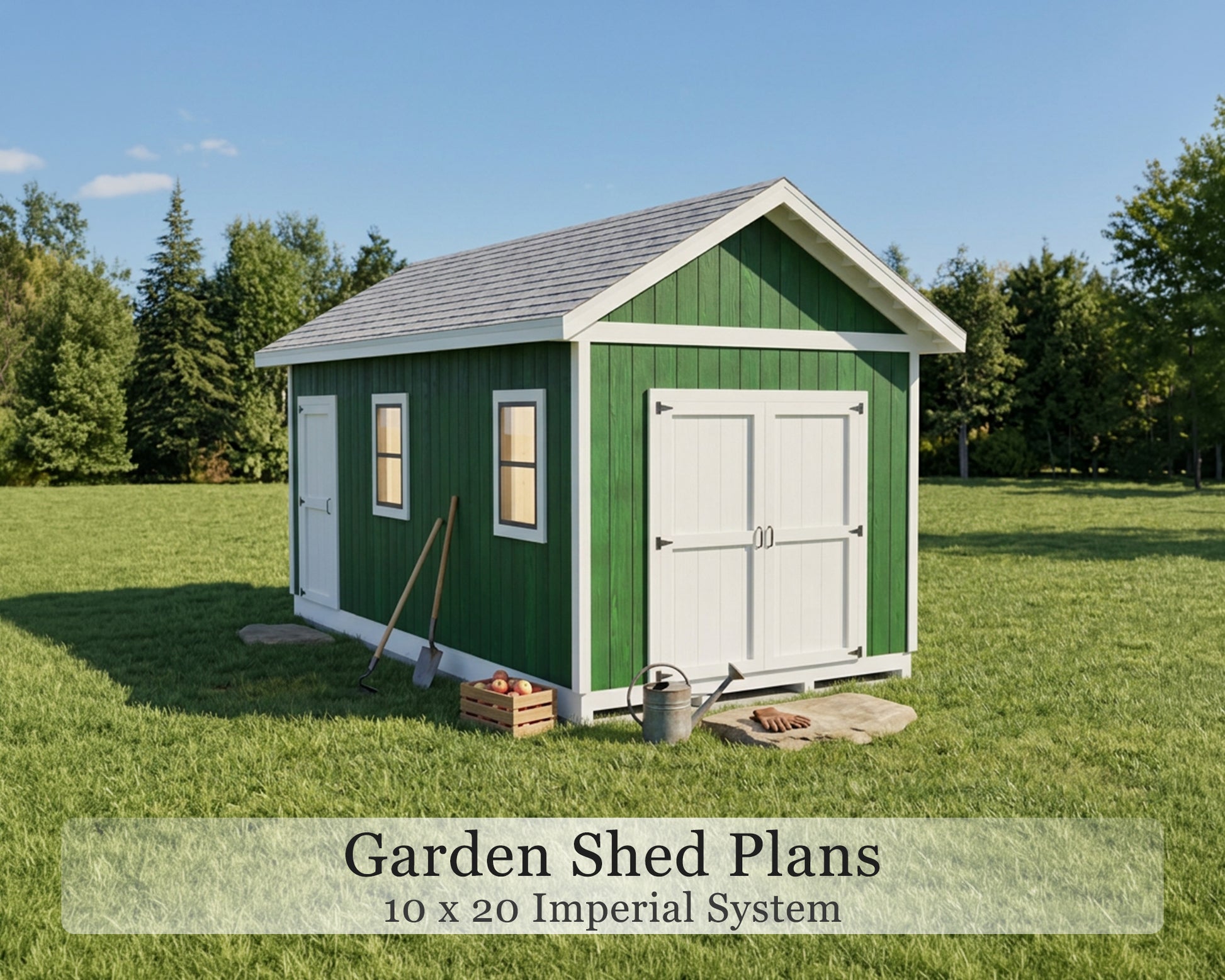 wooden shed plans, gable roof plan
