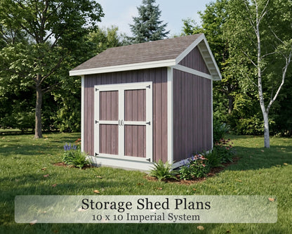 10x10 Shed Floor Plans | Storage Shed