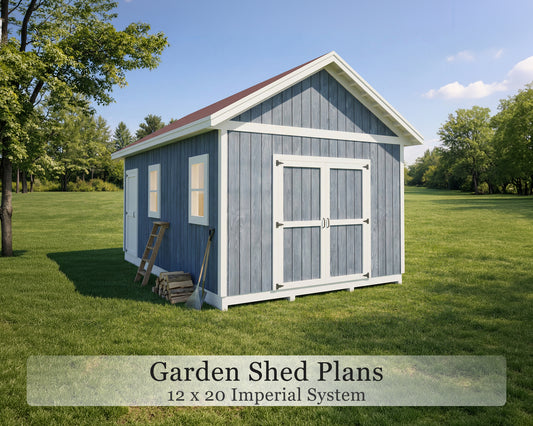 gable roof shed plans