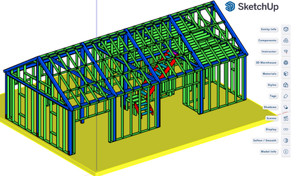 20x40 Barndominium Cabin House Plan