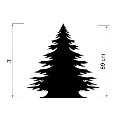 3ft Christmas Tree Silhouette Stencil (PDF)