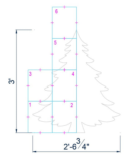 3ft Christmas Tree Outdoor Decor (PDF)