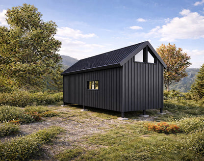 12x28 Gable Roof Tiny House Plan
