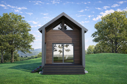 12x28 Gable Roof Tiny House Plan