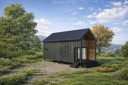 12x28 Gable Roof Tiny House Plan