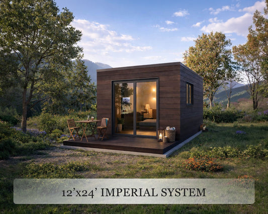 wooden office building