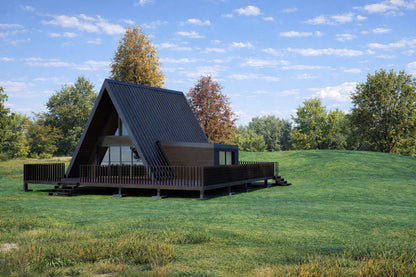 20x24 A Frame Cabin Plan