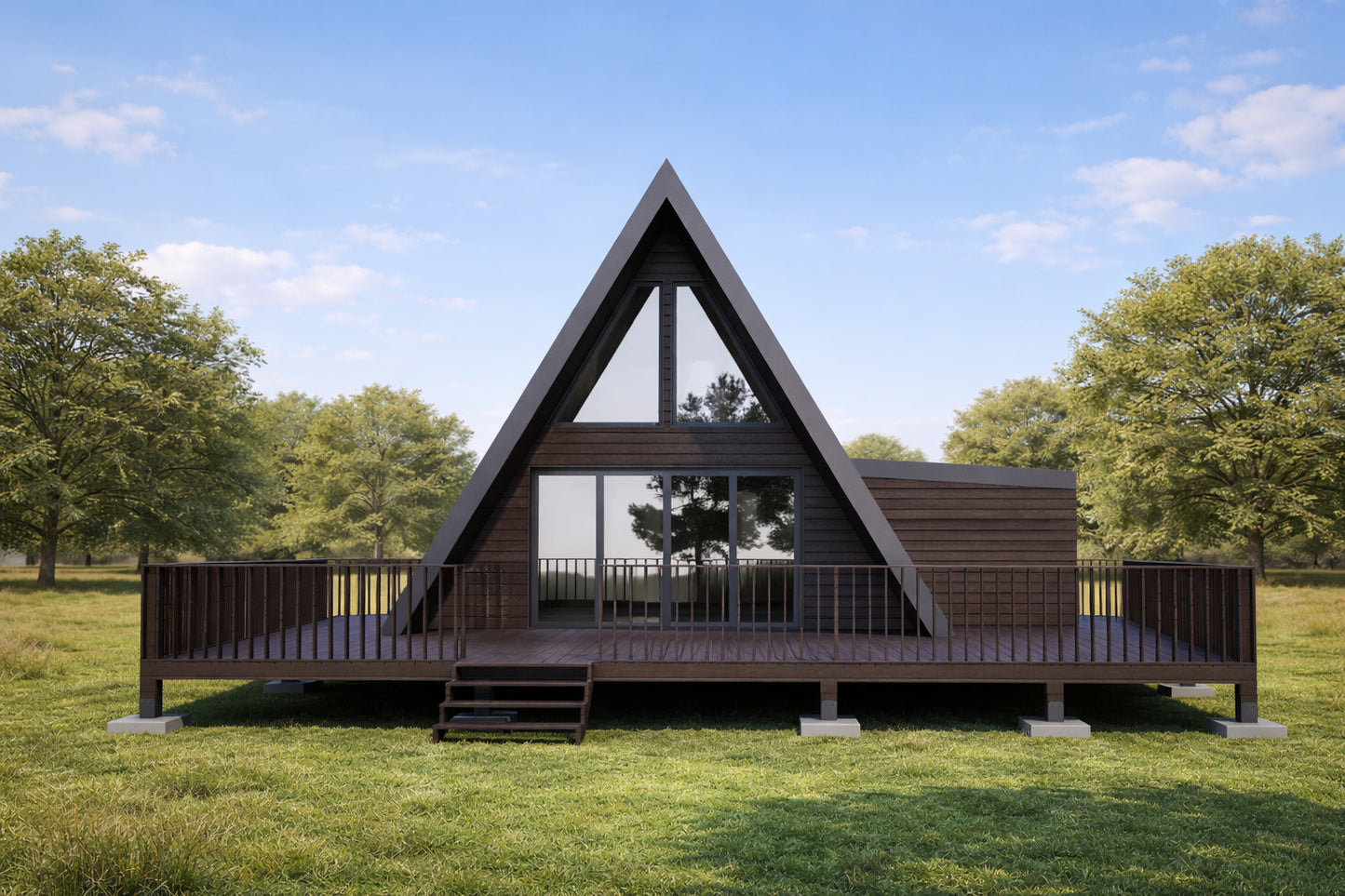 20x24 A Frame Cabin Plan