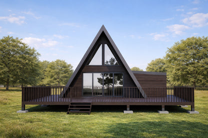 20x24 A Frame Cabin Plan