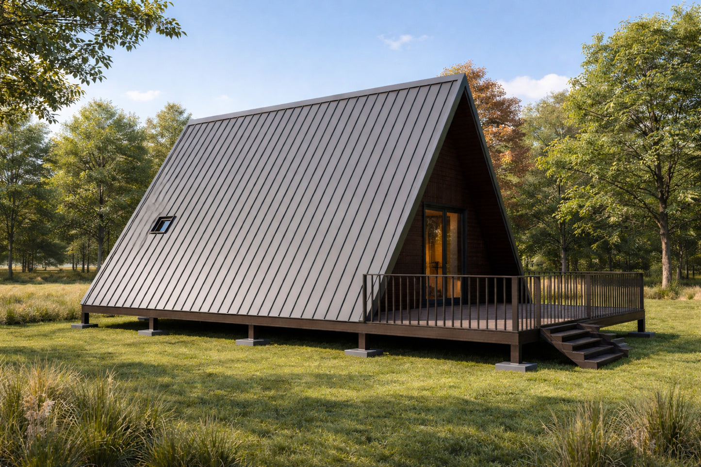20x24 A Frame Cabin Plan