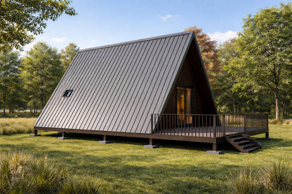 20x24 A Frame Cabin Plan