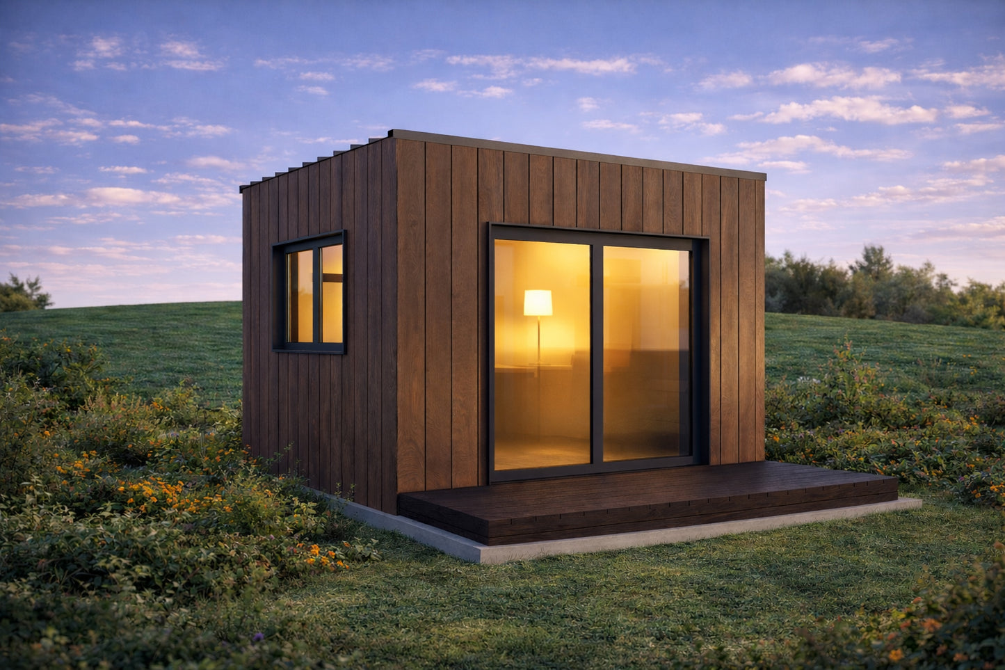 12x12 Small Cabin Plan