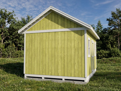 16x12 She Shed Plans | Play House Plan
