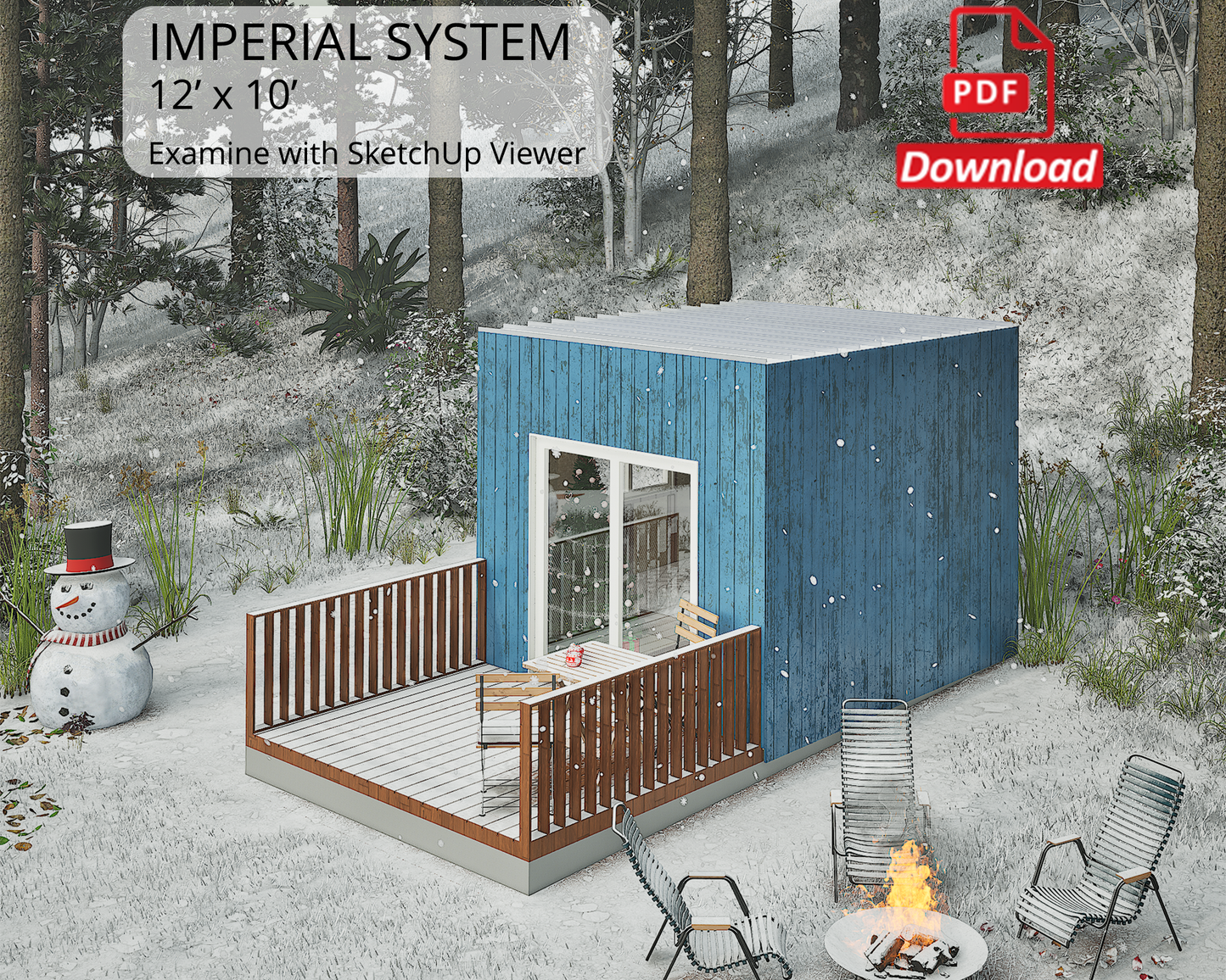 12x10 Cabin Plans