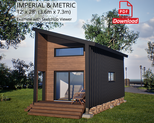 12x28 Tiny House Plan