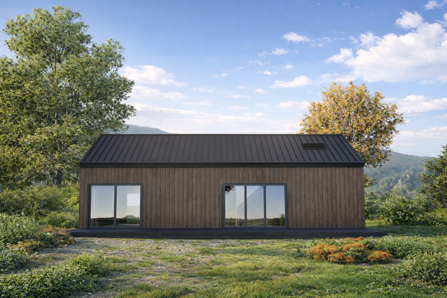20x40 Barndominium Cabin House Plan