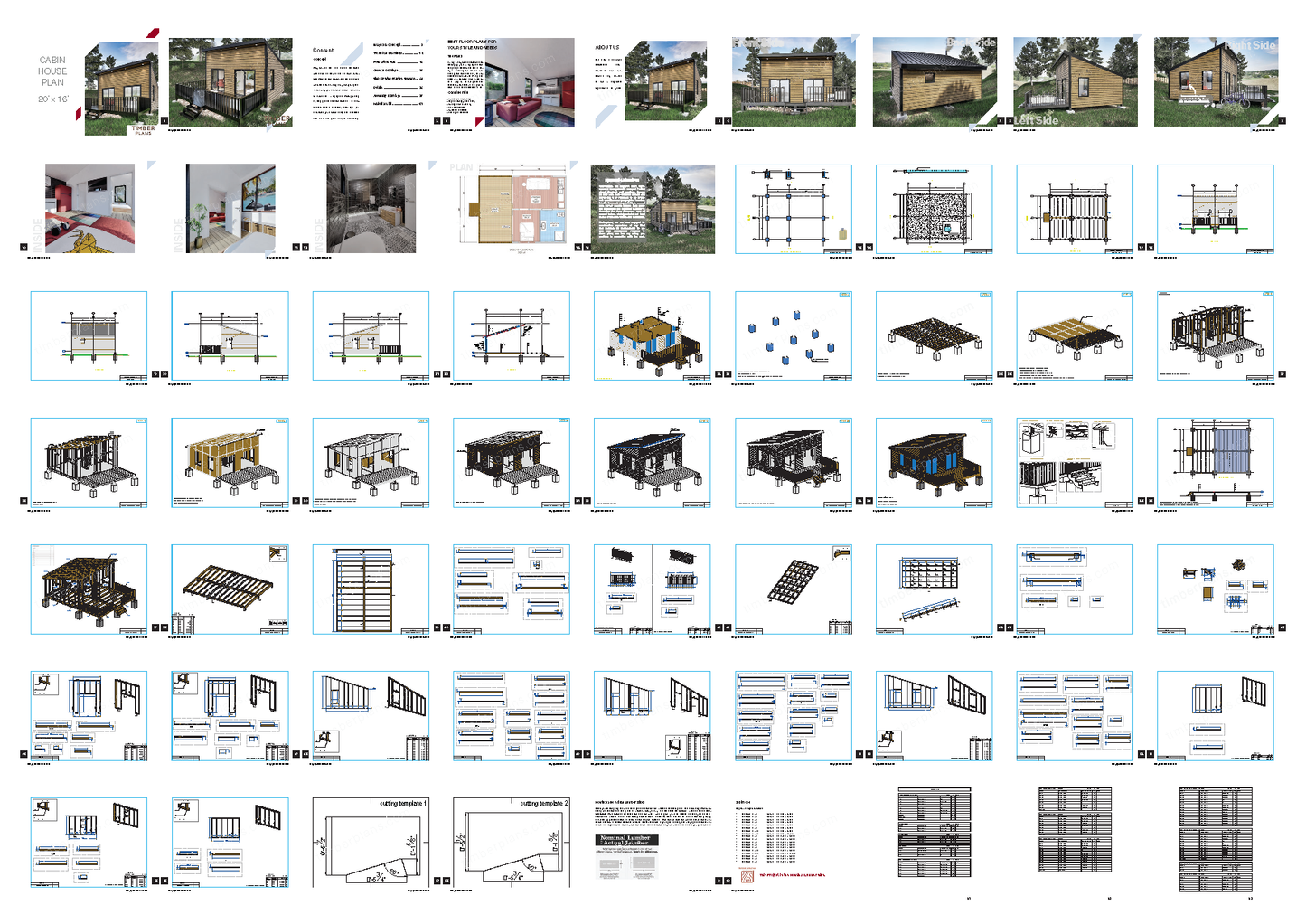 20x16 Cottage House Plan