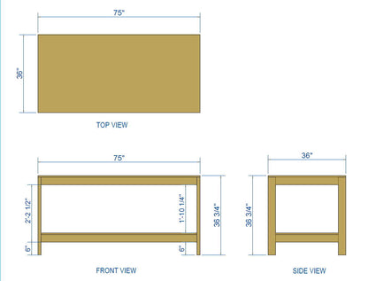 Workbench DIY Plans, Simple 2x4 Garage Workbench with Storage Shelf