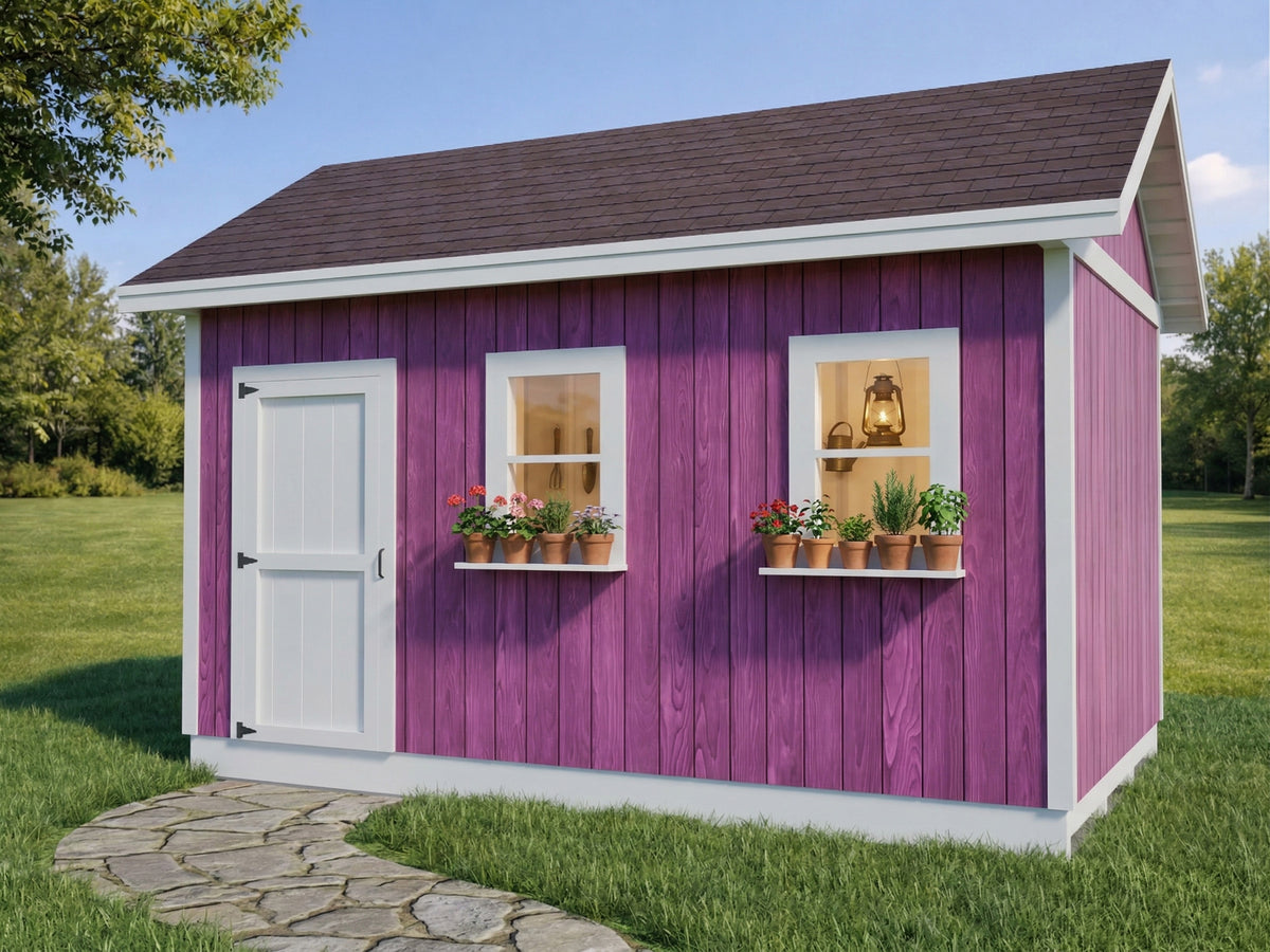 She Shed Plans | 16x10 Garden Studio , Play House