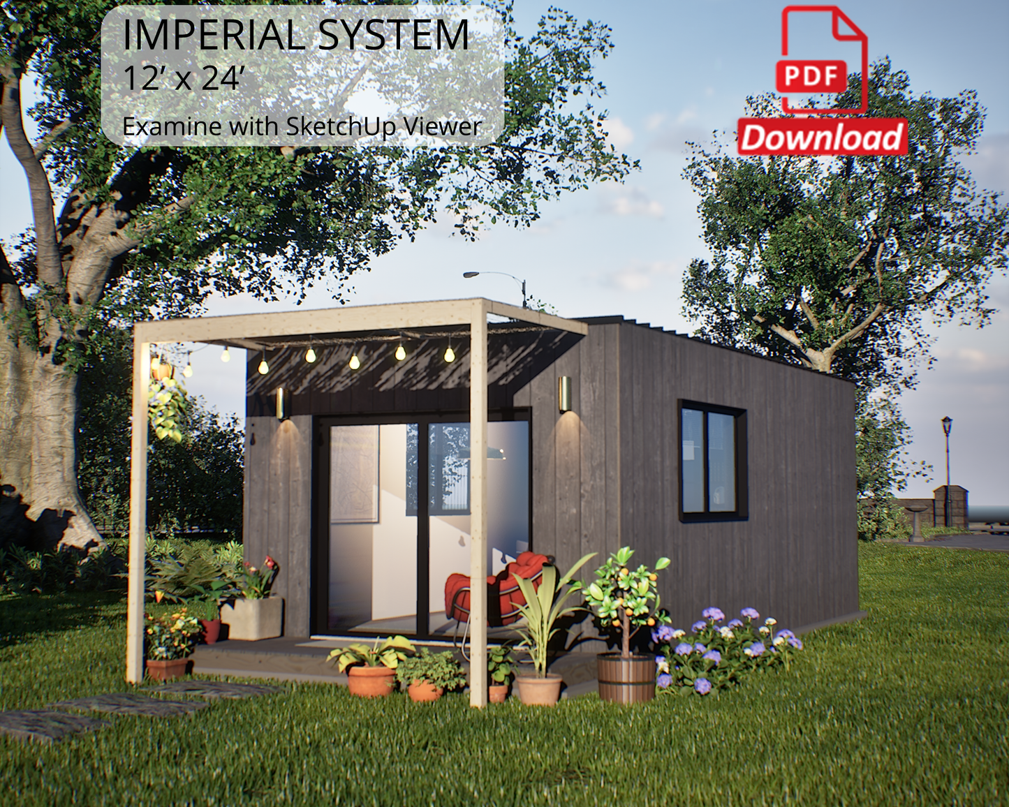 12x24 Tiny House Plan