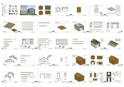 12x16 Garden Shed Plan