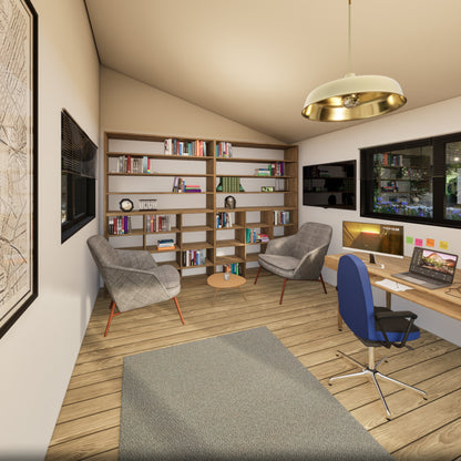 Tiny House Office Plan, 12x16 Office, Small Office Plans, Garden Study Room Plan, Backyard Office Plan, Modern Garden Room Plan, easy to build tiny office plan, Child Play house, garden play house plans, small shed plan, Office blueprint plan