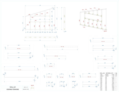Tiny House Plans, 12x28 Tiny Home Plans, Modern Cabin House Plans, Small House Plans, Imperial & Metric, Vacation House Plans, Single Shape Roof House Plan, Two Storey House Plan, Mezzanine House Plan, construction pichture drawings