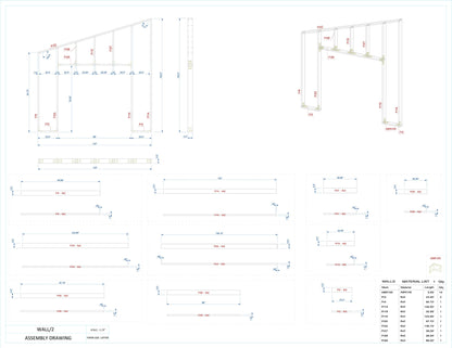 Tiny House Office Plan, 12x16 Office, Small Office Plans, Garden Study Room Plan, Backyard Office Plan, Modern Garden Room Plan, easy to build tiny office plan, Child Play house, garden play house plans, small shed plan, Office blueprint plan