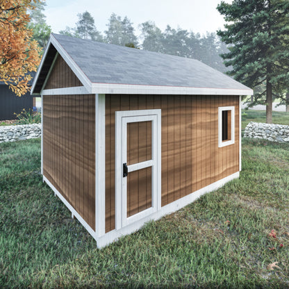 Garden Shed Plans, 12x16 Shed Plans, Barn Plans, Cabin Plans, Office Shed Plans, Backyard Shed Plan, Shed Blueprint DIY