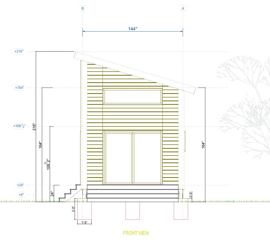 Tiny House Plans, 12x28 Tiny Home Plans, Modern Cabin House Plans, Small House Plans, Imperial & Metric, Vacation House Plans, Single Shape Roof House Plan, Two Storey House Plan, Mezzanine House Plan, Budget-Friendly Cottage for Off-Grid Getaways