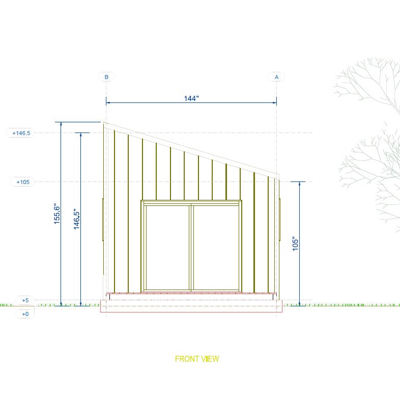 Tiny House Office Plan, 12x16 Office, Small Office Plans, Garden Study Room Plan, Backyard Office Plan, Modern Garden Room Plan, easy to build tiny office plan, Child Play house, garden play house plans, small shed plan, Office blueprint plan