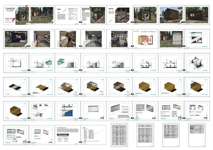 Tiny House Office Plan, 12x16 Office, Small Office Plans, Garden Study Room Plan, Backyard Office Plan, Modern Garden Room Plan, easy to build tiny office plan, Child Play house, garden play house plans, small shed plan, Office blueprint plan