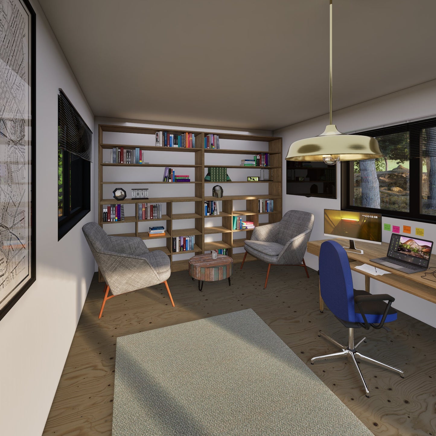 Tiny House Office Plan, 12x16 Office, Small Office Plans, Garden Study Room Plan, Backyard Office Plan, Modern Garden Room Plan, easy to build tiny office plan, Child Play house, garden play house plans, small shed plan, Office blueprint plan