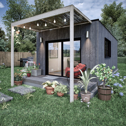 Tiny House Plan, 12x24 Small Office Plan, Tiny Office Plans, Modern Garden Room, Modular Office DIY Blueprints with  & Material List, Vacation Tiny House Plan, Tiny Holiday House, Small Holiday House  Plan, Cabin Plans, Child Play House Plan