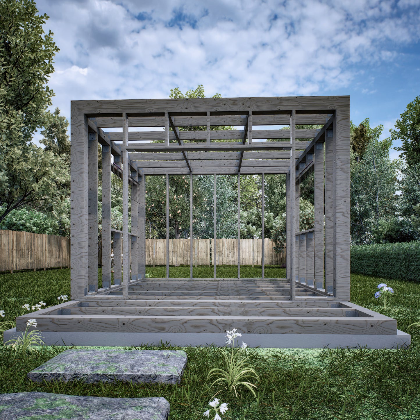 Tiny House Office Plan, 12x12 Office, Small Office Plans, Garden Study Room Plan, Backyard Office Plan, Modern Garden Room Plan, easy to build tiny office plan, Child Play house, garden play house plans, small shed plan, Office construction drawing