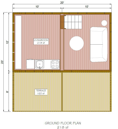 Modular Tiny House Plan, Cube Cabin Plans, Changeable & Expandable Tiny House Plan, Easy to Build House Plans, Two Storey House Plan, Vacation TinyHouse, Vacation Cabin Plans, Modular Cabin, Custom Cabin, Customizable Tiny House, Customizable Cabin