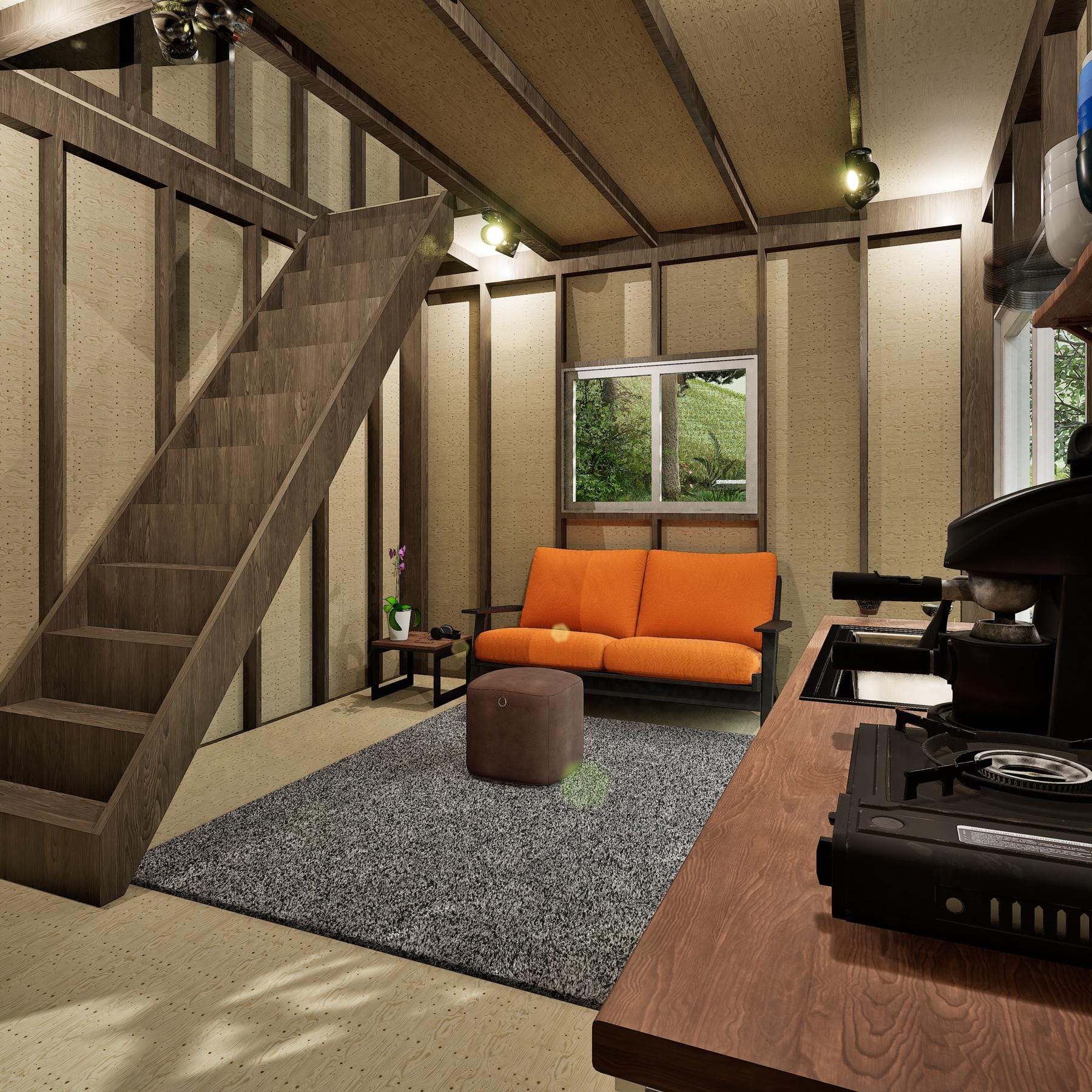 Modular Tiny House Plan, Cube Cabin Plans, Changeable & Expandable Tiny House Plan, Easy to Build House Plans, Two Storey House Plan, Vacation TinyHouse, Vacation Cabin Plans, Modular Cabin, Custom Cabin, Customizable Tiny House, Customizable Cabin