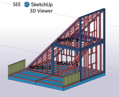 Modular Tiny House Plan, Cube Cabin Plans, Changeable & Expandable Tiny House Plan, Easy to Build House Plans, Two Storey House Plan, Vacation TinyHouse, Vacation Cabin Plans, Modular Cabin, Custom Cabin, Customizable Tiny House, Sketchup House Model